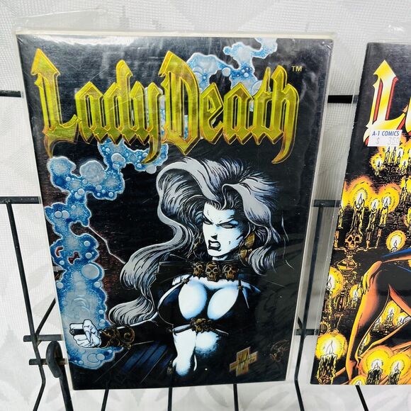 LADY DEATH II Between Heaven Hell 1-4 Lot #1 Chromium 2-4 (Chaos 1995) key - Picture 6 of 6